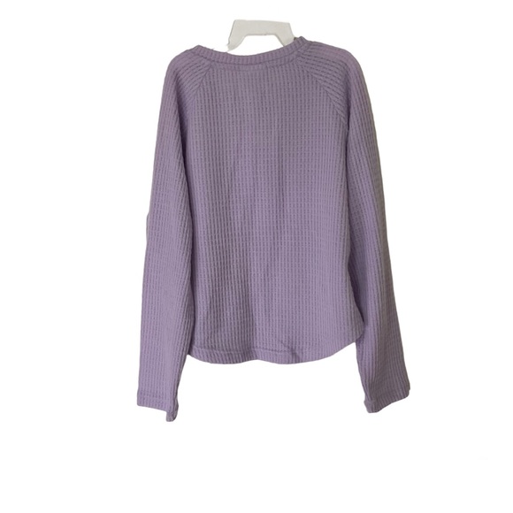 Falls Creek Kids Long Sleeve Lavender Purple Waffle Top M 7/8 Brand New Snap - Picture 2 of 5